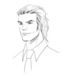 Vector: vector sketch man portrait vector sketch man portrait
