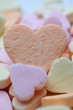 Valentine candy heart with I love you text