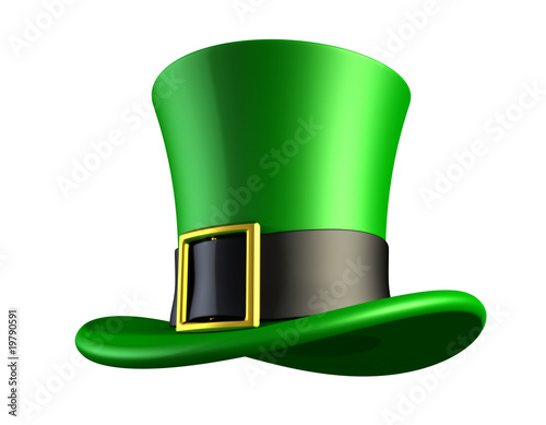 St. Patrick's day green hat of a leprechaun