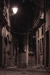 An alley by night