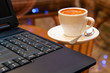 Laptop and coffee Laptop and coffee