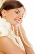 Woman with pearls