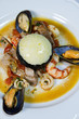 antipasto di pesce misto con riso