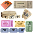 Photo en ligne au meilleur prix Vector set of tickets and coupons isolated on white.