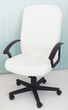 Big white office leather armchair for the chief