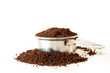 Ground Coffee In Measuring Cup