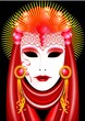 Maschera Viso Carnevale-Face Mask-Masque Visage-Vector