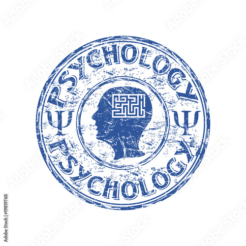Vector: Psychology rubber stamp Psychology rubber stamp
