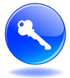 Bouton web rond "SECURITE" (sécurité clef clé sécurisé)