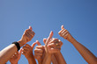 hands raised to the sky hands raised to the sky