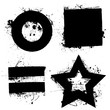 grunge shapes