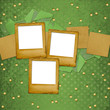 Grunge papers design in scrapbooking style with slides