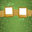 Grunge papers design in scrapbooking style with slides