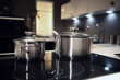 Comfy kitchen in dimly lit