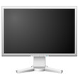 New modern white LCD monitor isolated on white
