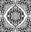 Arabesque Tile Black and White