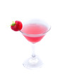 Cocktail drink on fruit/ isolated
