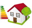 Little cute house with energy balance