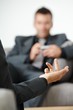 Businesspeople talking