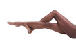 Butt and slender legs of African-American woman