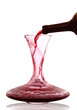 vino in decanter