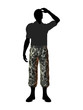 Male Soldier Illustration Silhouette