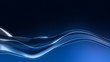 Water wave flow with small particles in slow motion in loop