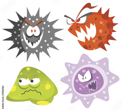 Vector: HIV and AIDS viruses HIV and AIDS viruses