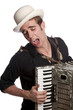 Young male with accordion