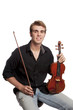Young male with violin