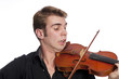 Young male with violin