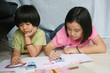 Girls drawing