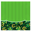 green background with shamrock