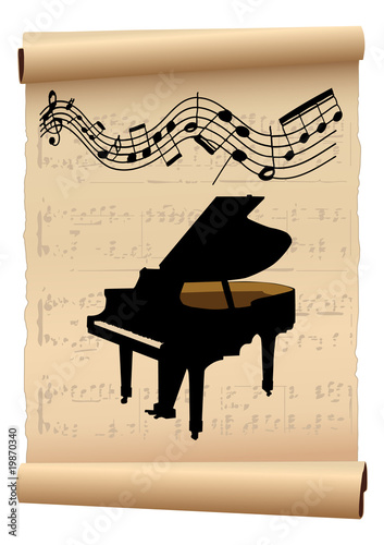 Vector: piano concert poster piano concert poster
