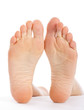 Feet Isoalted On White