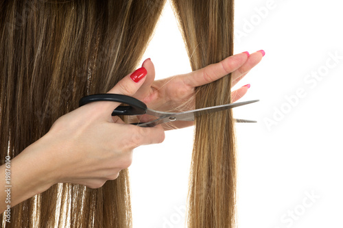 Photo: scissors trying to cut long hair scissors trying to cut long hair