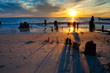 Setting Sun and Long Shadows