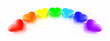 Herzen in Regenbogen Farben