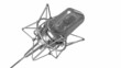 Professional microphone. Alpha channel is included.
