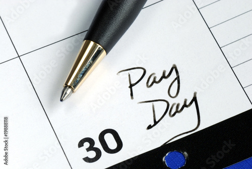 Photo: Today is the pay day of the month Today is the pay day of the month