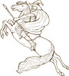 Wizard riding horse