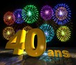 Joyeux anniversaire avec feu d'artifice Joyeux anniversaire avec feu d'artifice