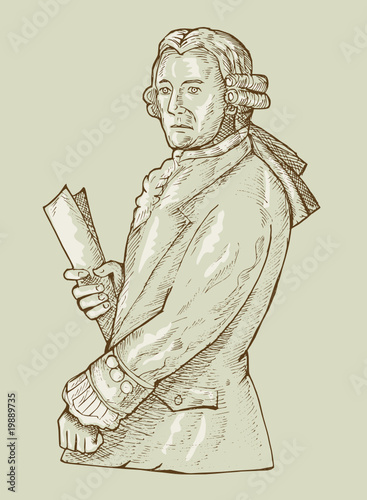 17th century gentleman or aristocrat wearing wig 17th century gentleman or aristocrat wearing wig