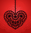 Vektor: lace heart lace heart