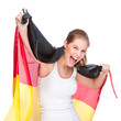 Woman with flag