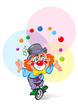 A Clown Juggler