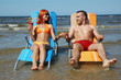 Photo: Love couple on the sea Love couple on the sea