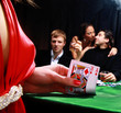group of sinister poker players