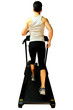 Foto: Fitted boy running on treadmill isolated Fitted boy running on treadmill isolated