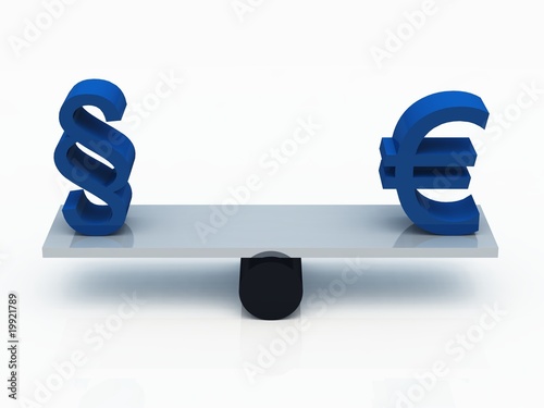 Illustration: Euro Recht im Gleichgewicht Euro Recht im Gleichgewicht
